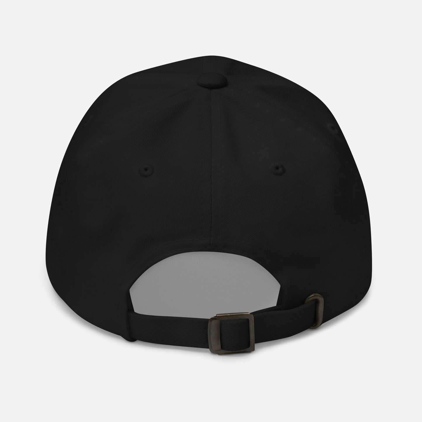 The Goal is Living Life on Your Own Terms Dad Hat – Adjustable cap with a Bitcoin-themed empowering slogan design