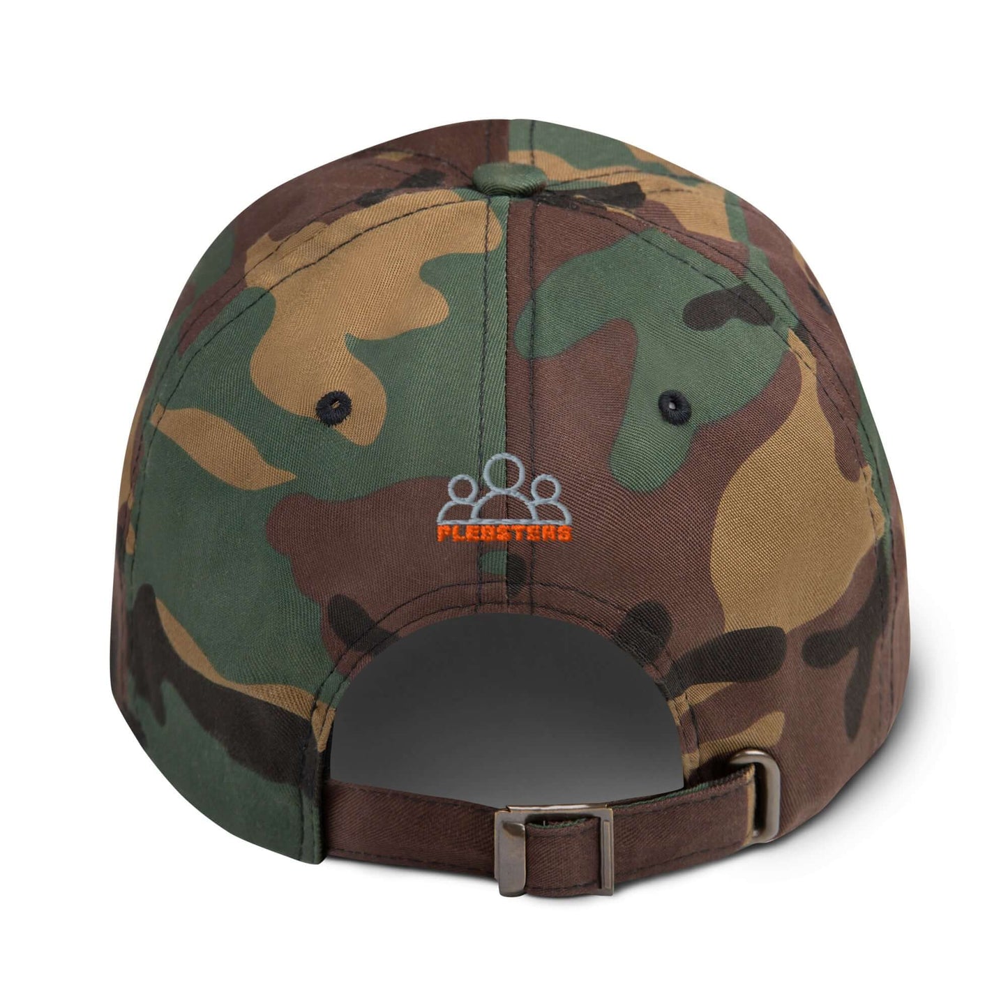 Shop the Bitcoin 5 Stars Dad Hat—stylish and comfortable cap for Bitcoin supporters who wear their passion proudly in camo green