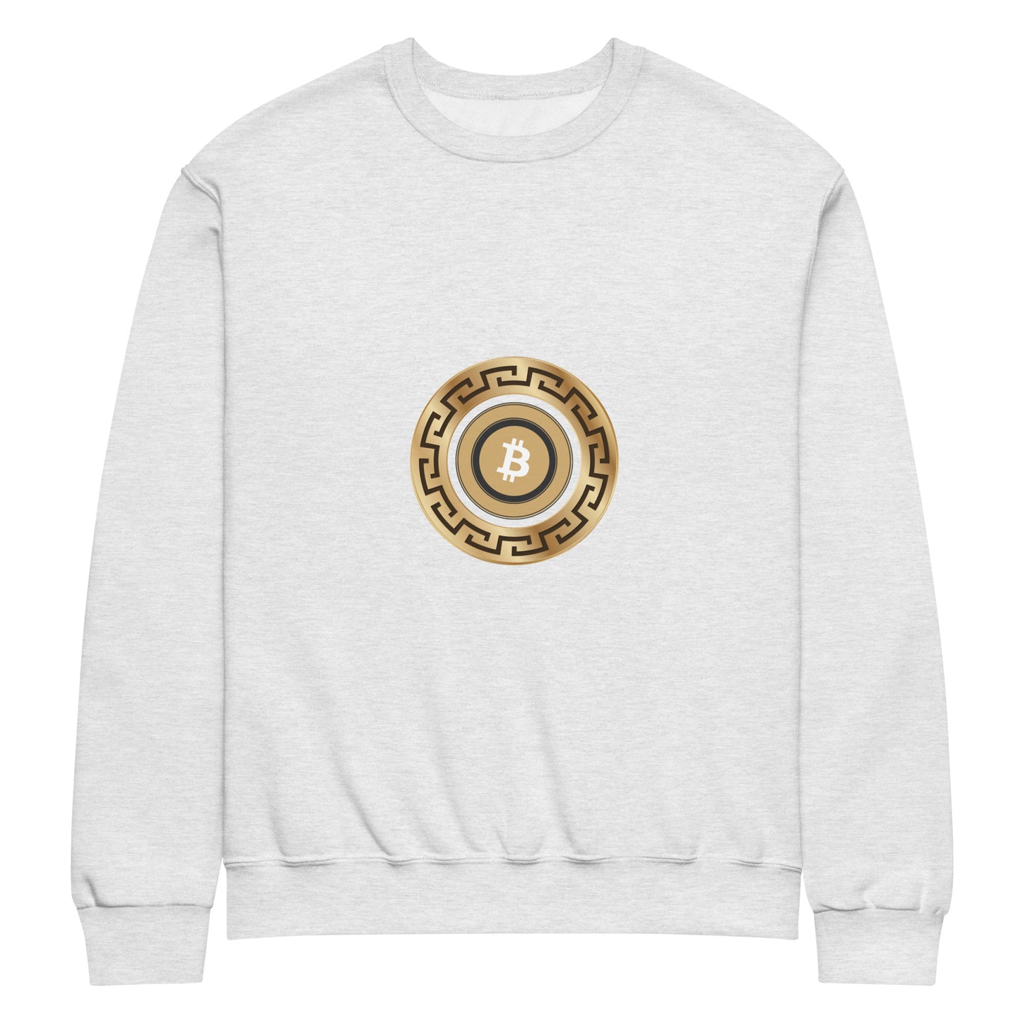 Bitcoin Gold Crew Neck Sweatshirt – Classic, cozy sweatshirt with Bitcoin-themed gold design
