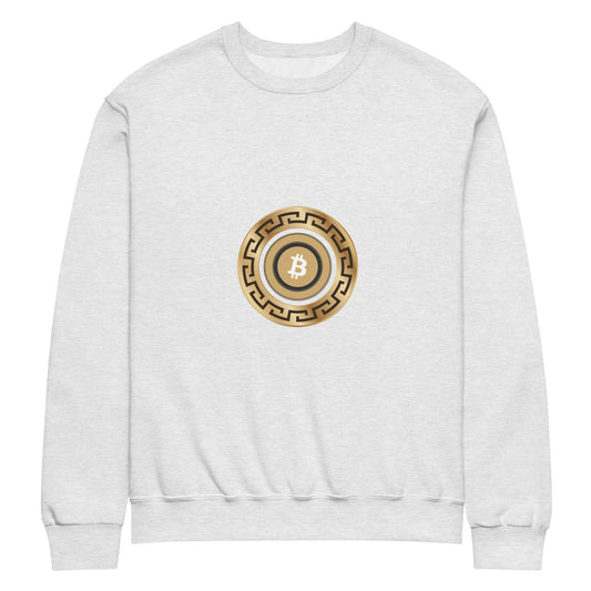 Bitcoin Gold Crew Neck Sweatshirt – Classic, cozy sweatshirt with Bitcoin-themed gold design
