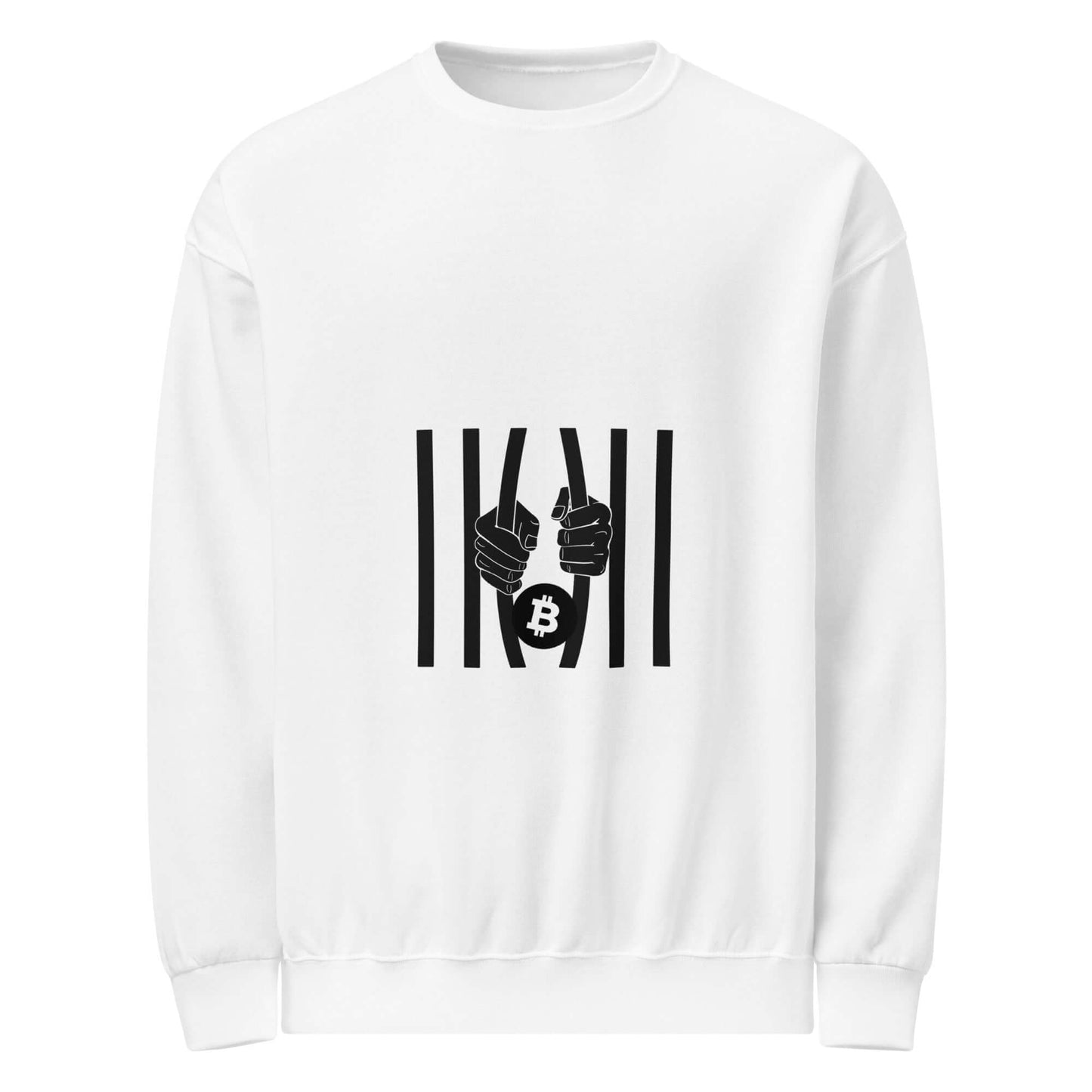 Bitcoin Freedom Crew Neck Sweatshirt – Comfortable sweatshirt featuring a Bitcoin empowerment slogan