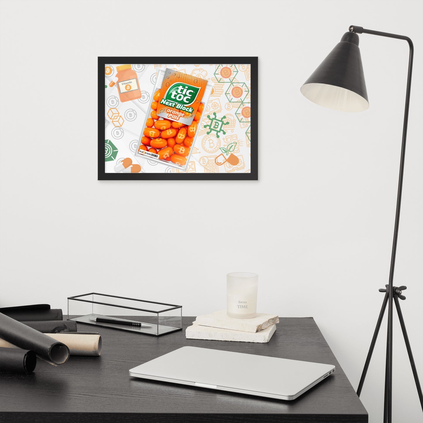 Tic toc next block Framed poster