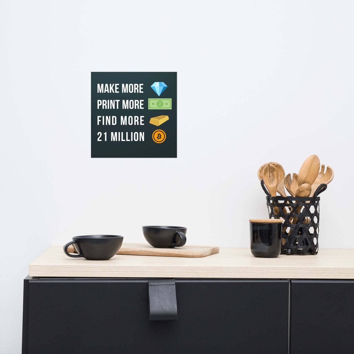 Shop the 21 Million Bitcoin Poster—celebrate Bitcoin’s limited supply with this striking, Bitcoin-inspired artwork
