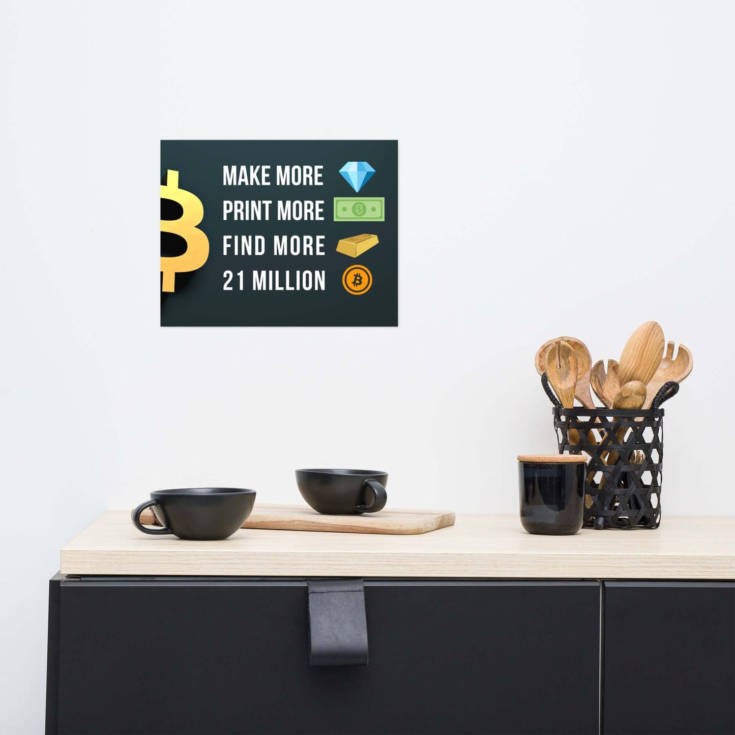 Shop the 21 Million Bitcoin Poster—celebrate Bitcoin’s limited supply with this striking, Bitcoin-inspired artwork