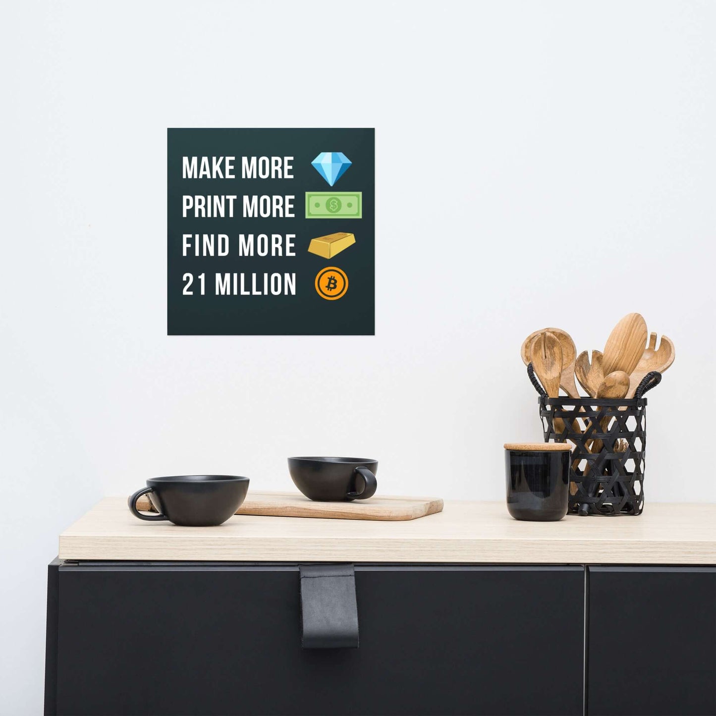 Shop the 21 Million Bitcoin Poster—celebrate Bitcoin’s limited supply with this striking, Bitcoin-inspired artwork