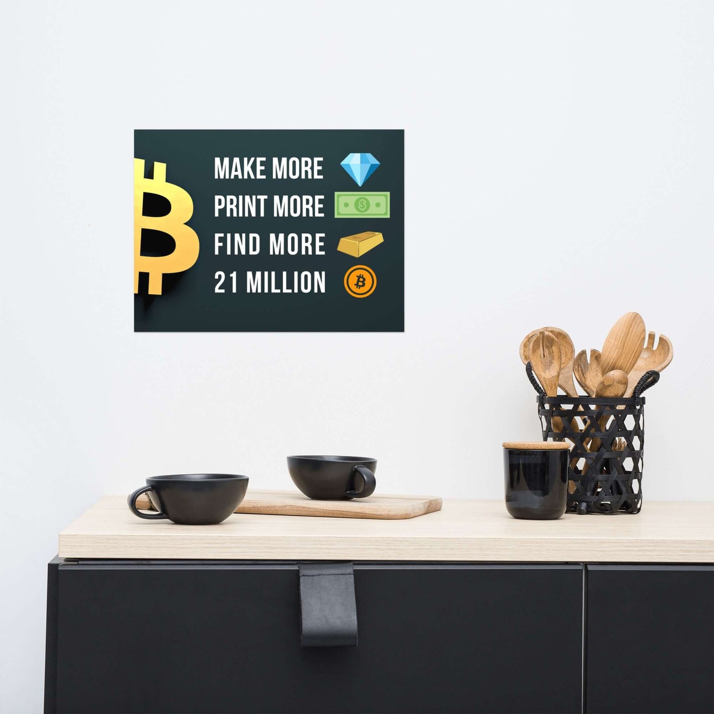 Shop the 21 Million Bitcoin Poster—celebrate Bitcoin’s limited supply with this striking, Bitcoin-inspired artwork