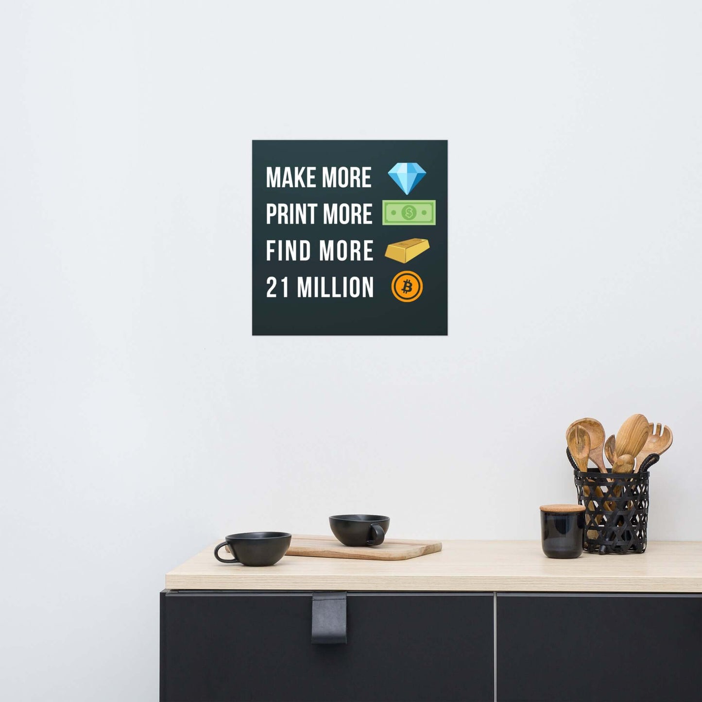 Shop the 21 Million Bitcoin Poster—celebrate Bitcoin’s limited supply with this striking, Bitcoin-inspired artwork