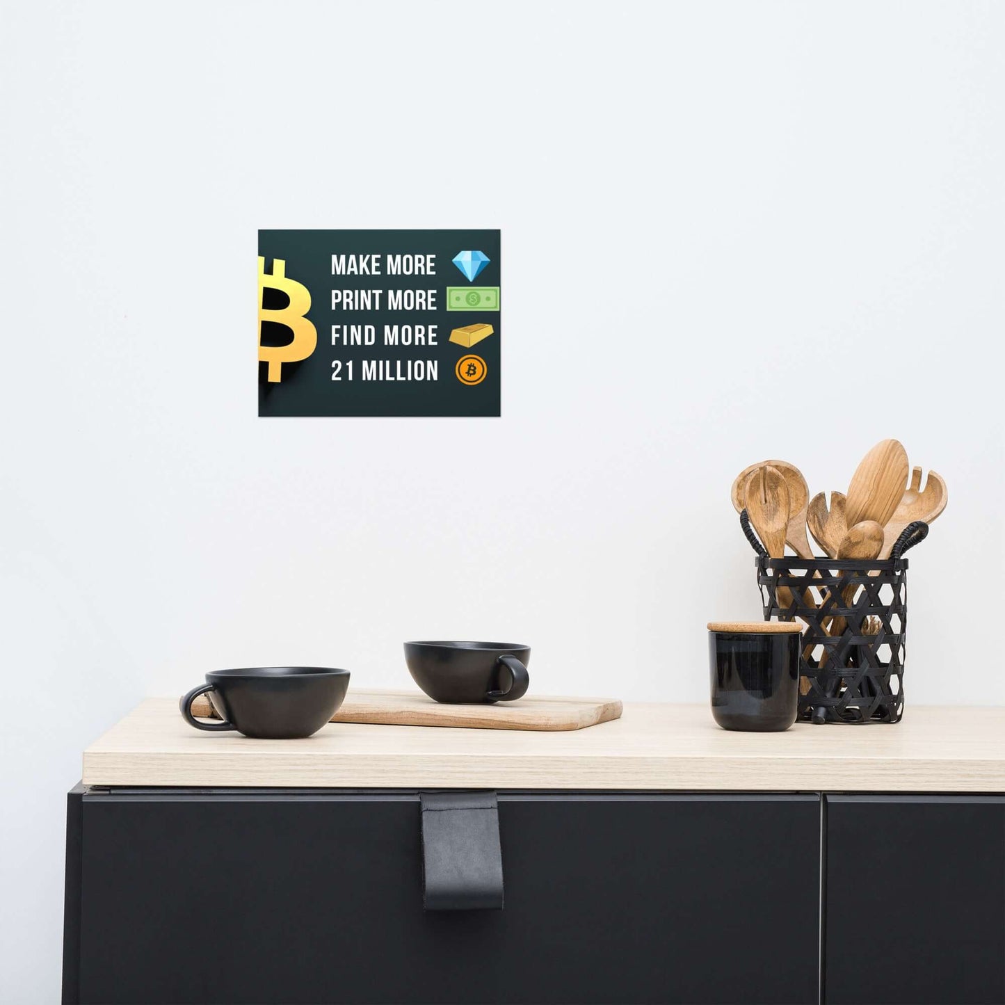 Shop the 21 Million Bitcoin Poster—celebrate Bitcoin’s limited supply with this striking, Bitcoin-inspired artwork
