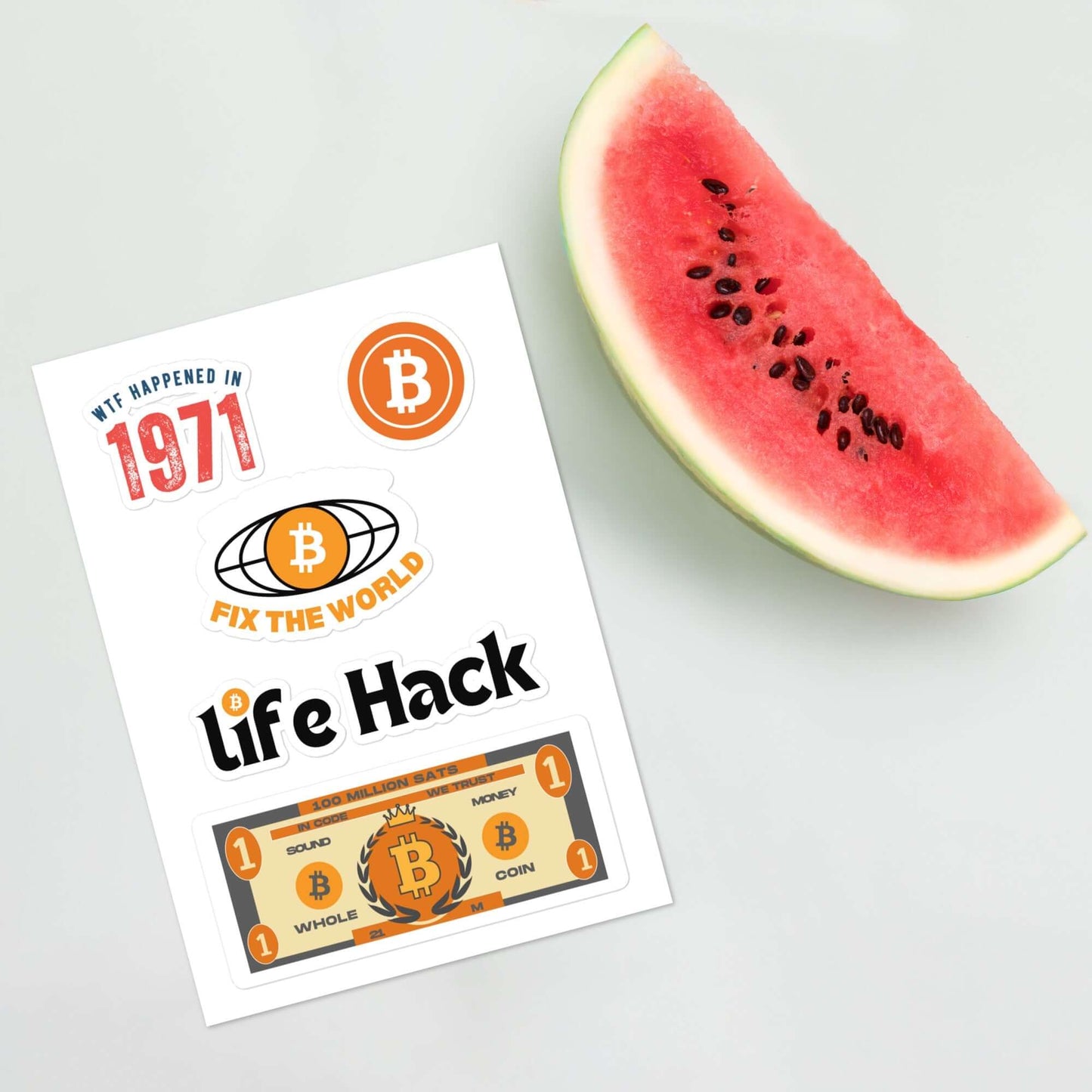 WTF Happened in 1971 Sticker sheet