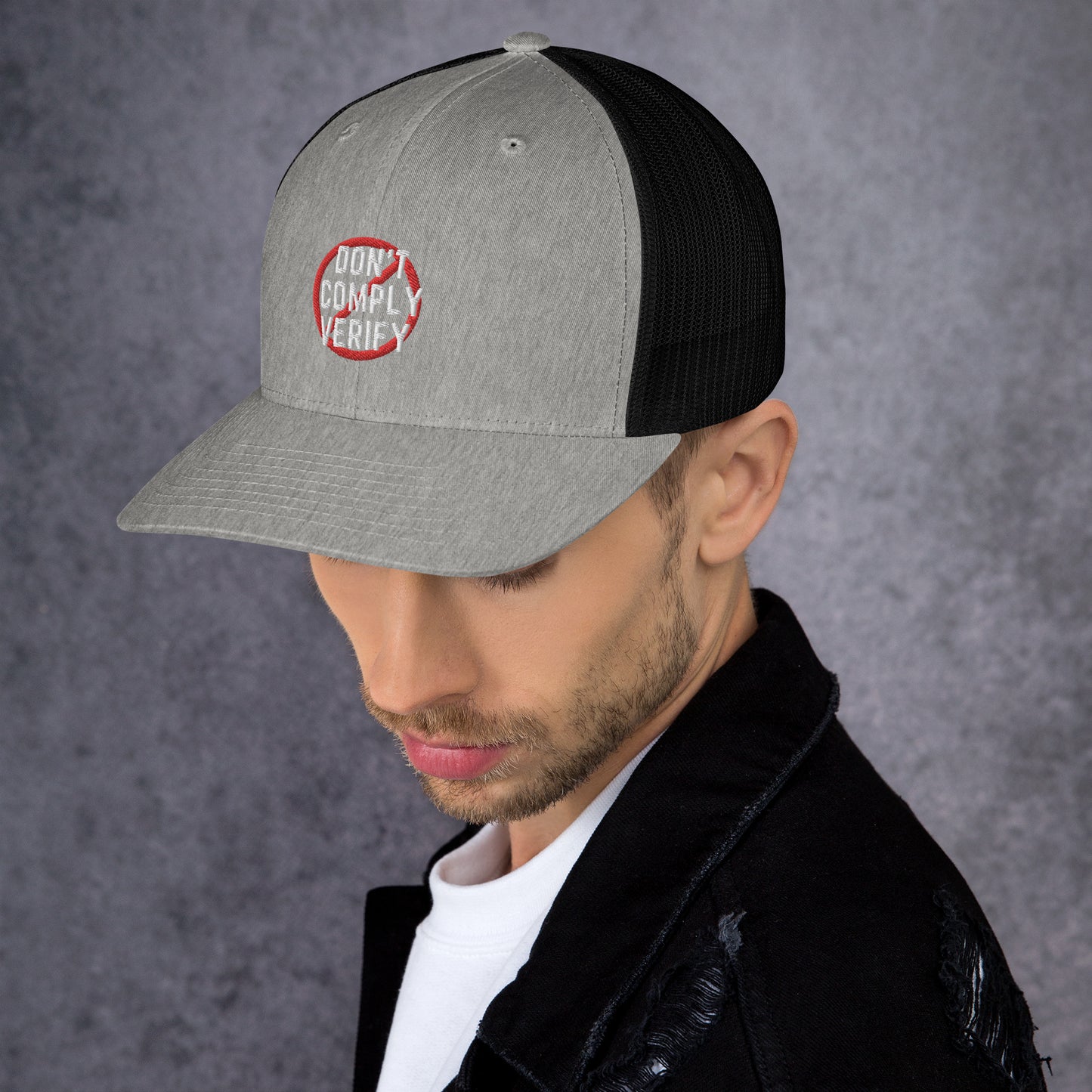 Don't Comply Verify Trucker Cap