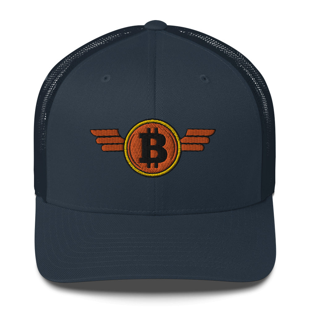 Bitcoin Orange Wings Trucker Cap