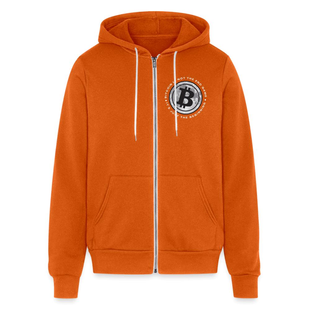 Bitcoin is not the end game Bella + Canvas Unisex Full Zip Hoodie - autumn