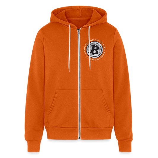 Bitcoin is not the end game Bella + Canvas Unisex Full Zip Hoodie - autumn