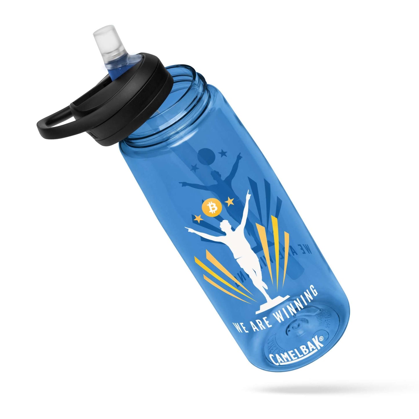 We Are Winning Sports Water Bottle – Durable water bottle with a Bitcoin-themed 'We Are Winning' design