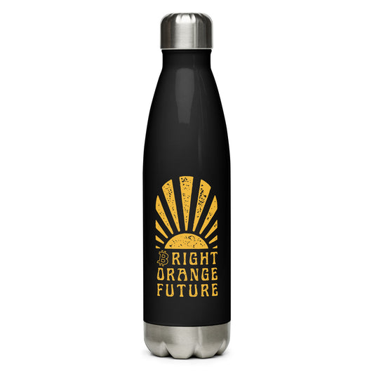 Bright Orange Future Stainless steel water bottle