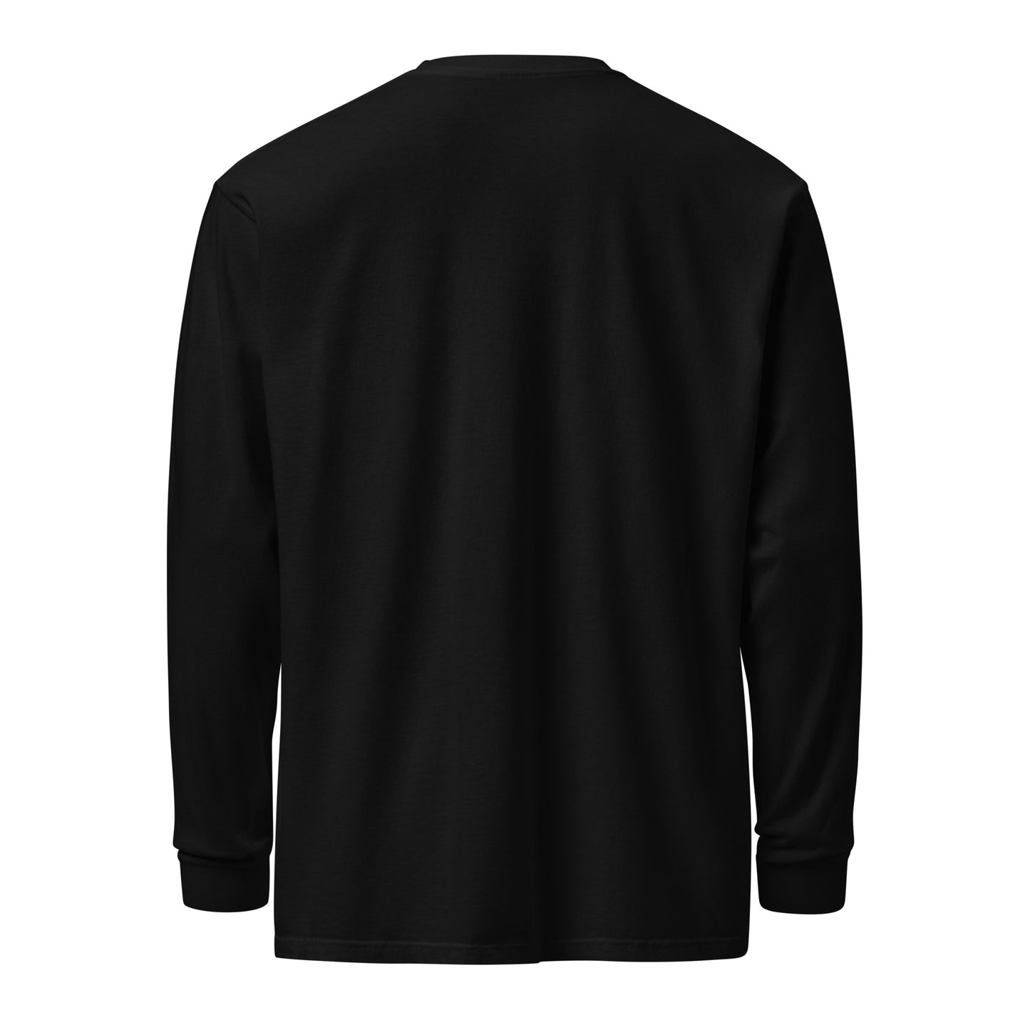 Garment-Dyed Number Go Up Heavyweight Long-Sleeve Shirt – Soft, durable long-sleeve shirt with a Bitcoin-themed 'Number Go Up' design