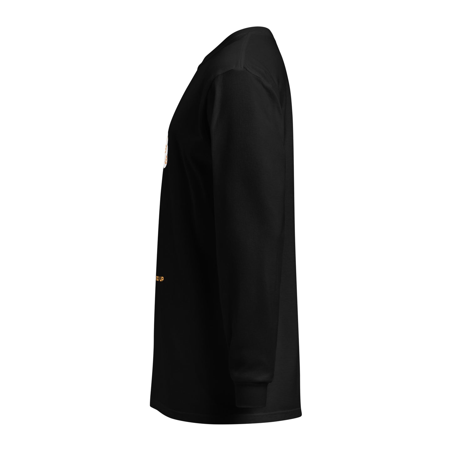 Garment-Dyed Number Go Up Heavyweight Long-Sleeve Shirt – Soft, durable long-sleeve shirt with a Bitcoin-themed 'Number Go Up' design