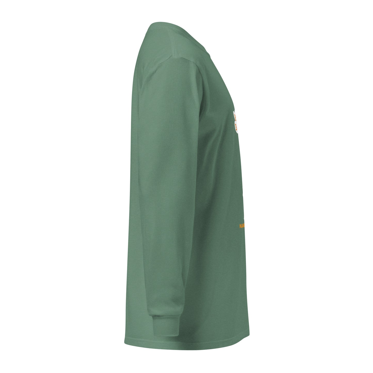 Garment-Dyed Number Go Up Heavyweight Long-Sleeve Shirt – Soft, durable long-sleeve shirt with a Bitcoin-themed 'Number Go Up' design