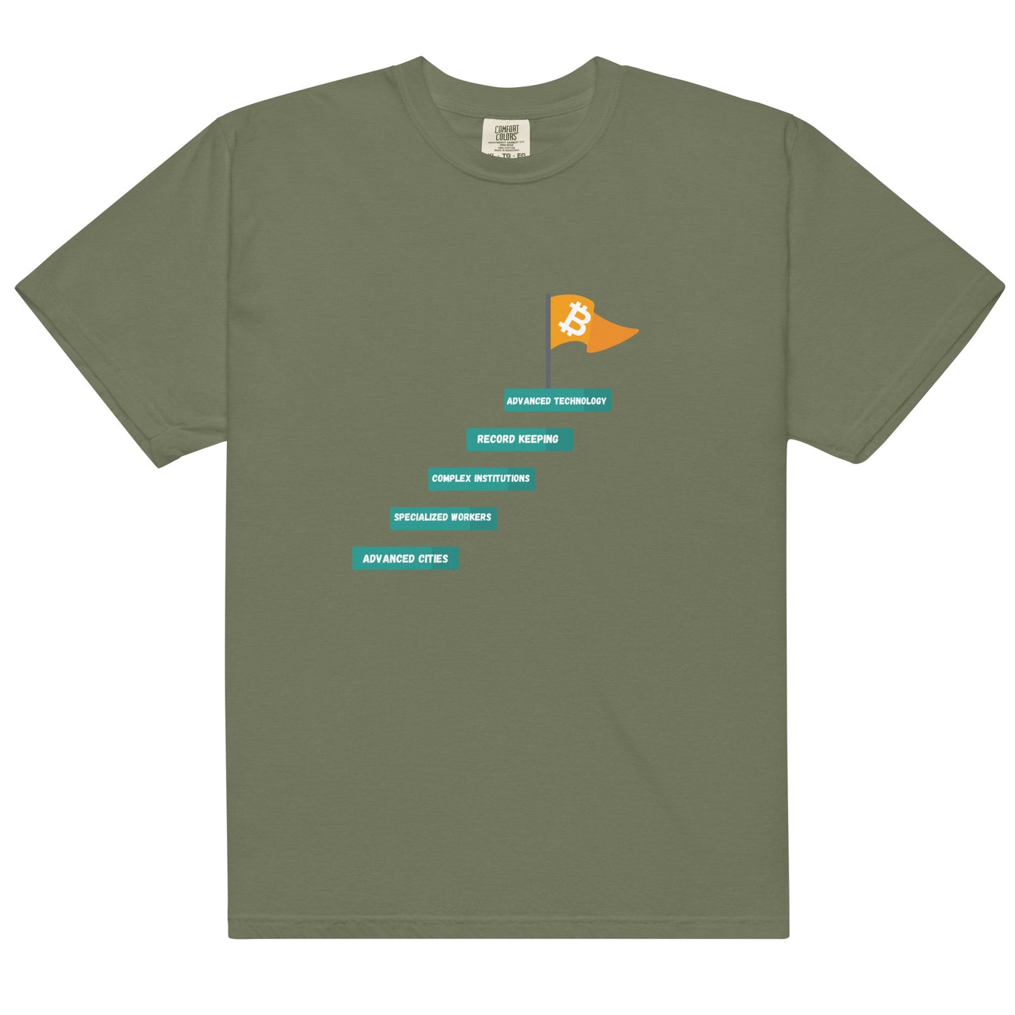 Bitcoin Civilization Unisex garment-dyed heavyweight t-shirt