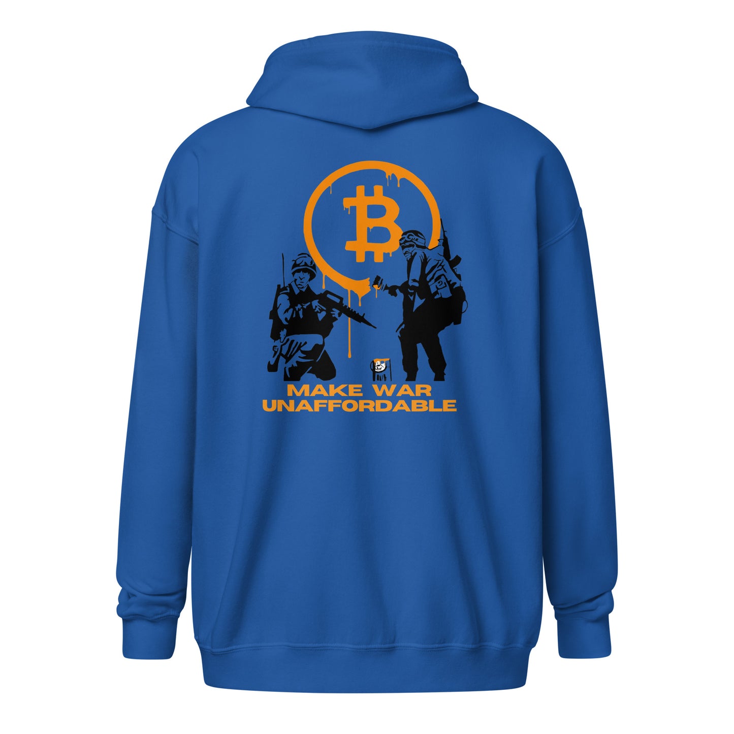 Bitcoin Make War Unaffordable Unisex heavy blend zip hoodie