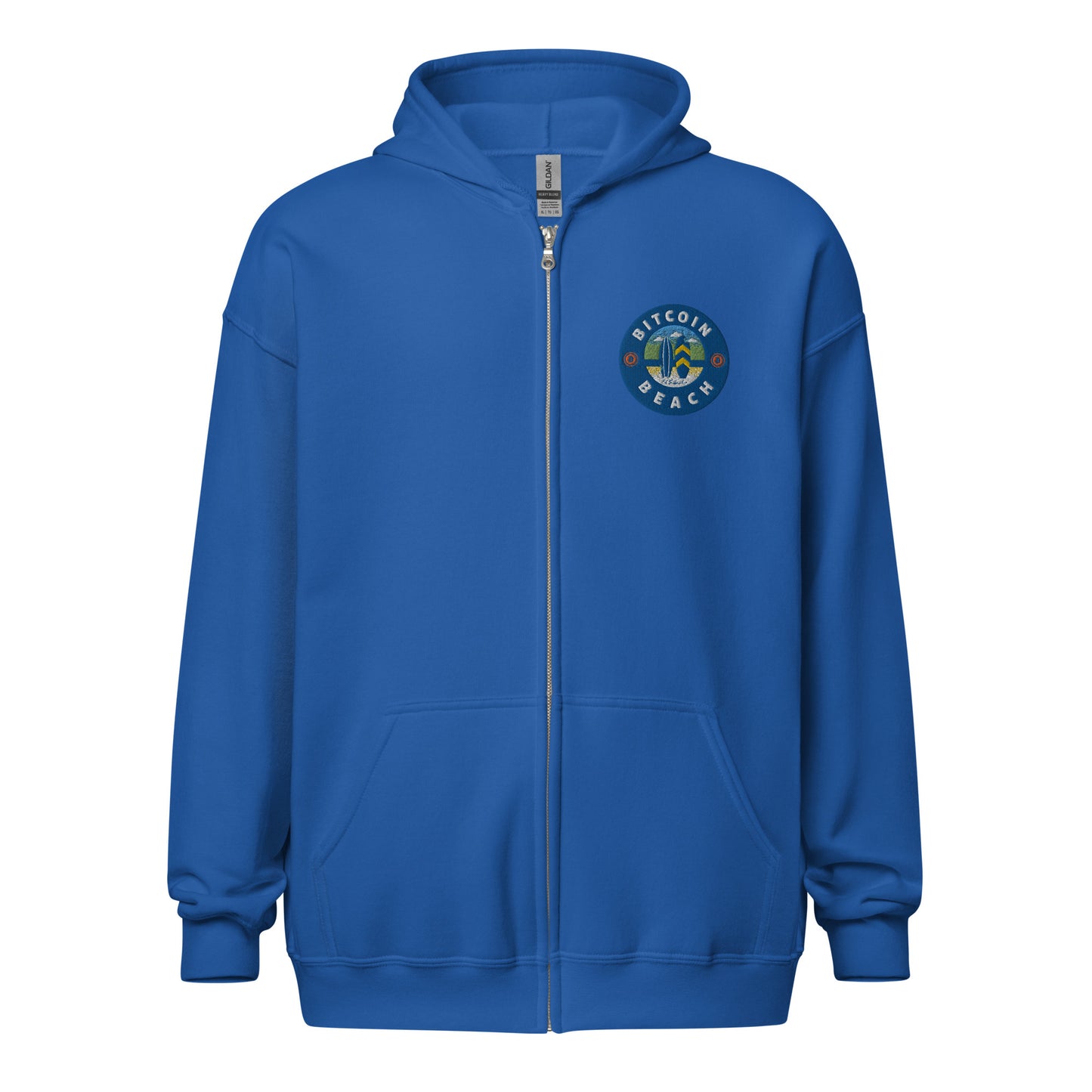 Bitcoin Beach Unisex heavy blend zip hoodie