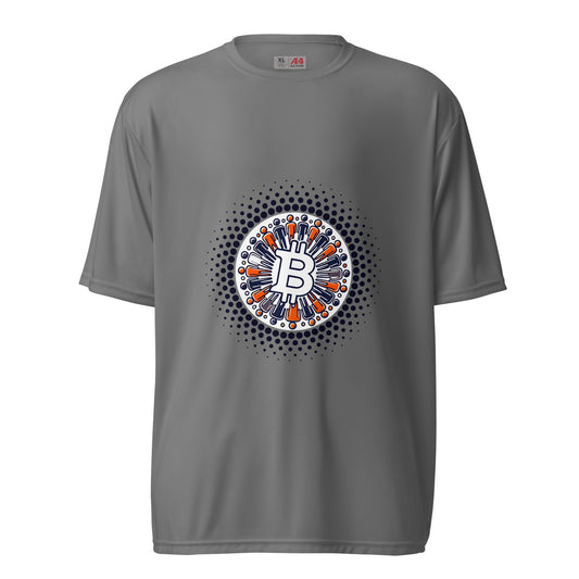 Bitcoin Plebs Unisex Performance Crew Neck T-Shirt – Lightweight, breathable Bitcoin-themed activewear