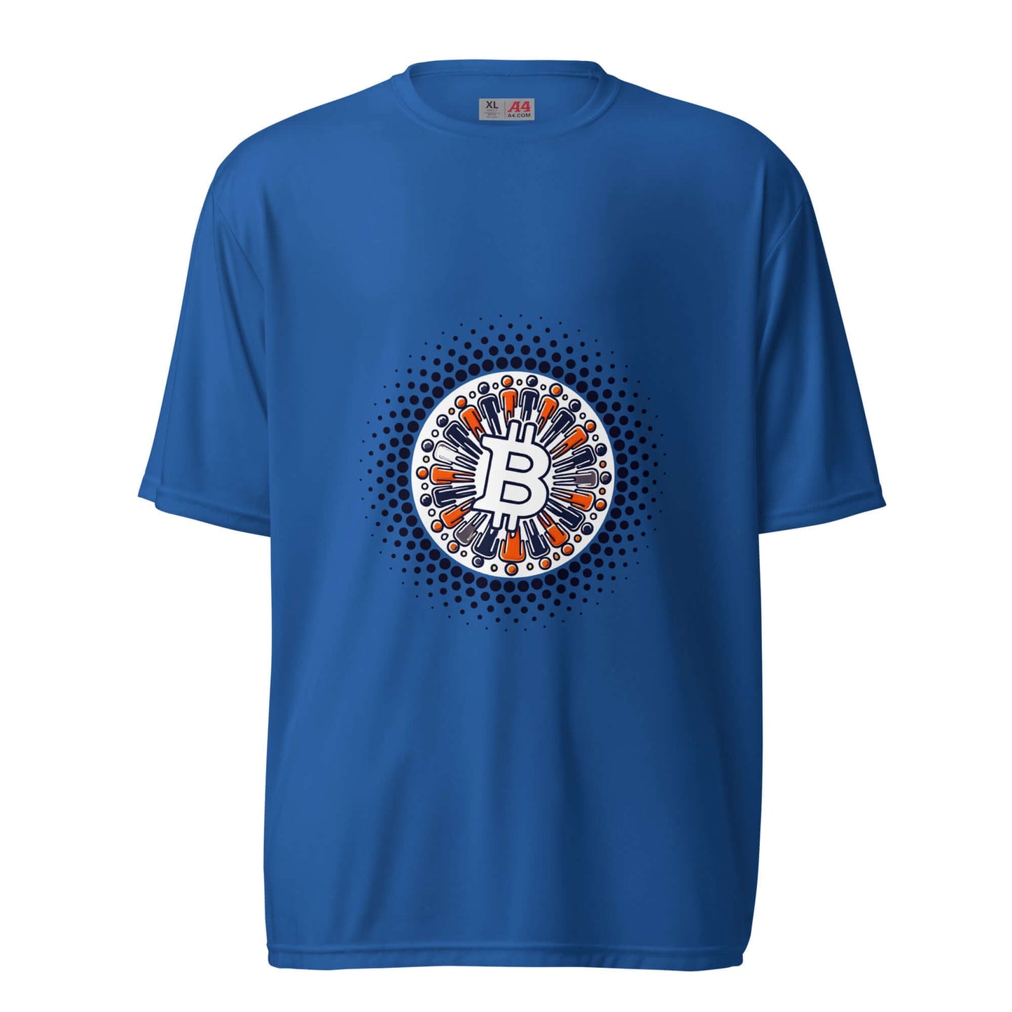 Bitcoin Plebs Unisex Performance Crew Neck T-Shirt – Lightweight, breathable Bitcoin-themed activewear