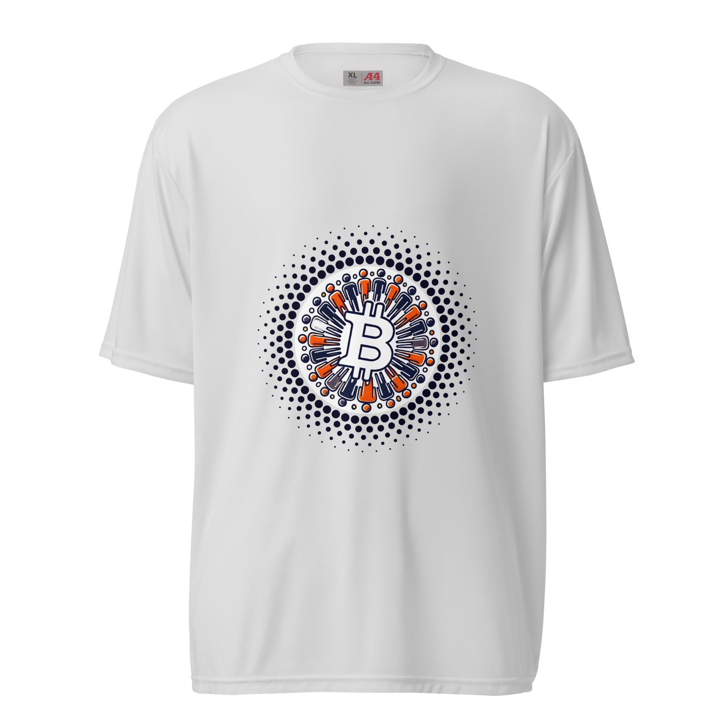 Bitcoin Plebs Unisex Performance Crew Neck T-Shirt – Lightweight, breathable Bitcoin-themed activewear