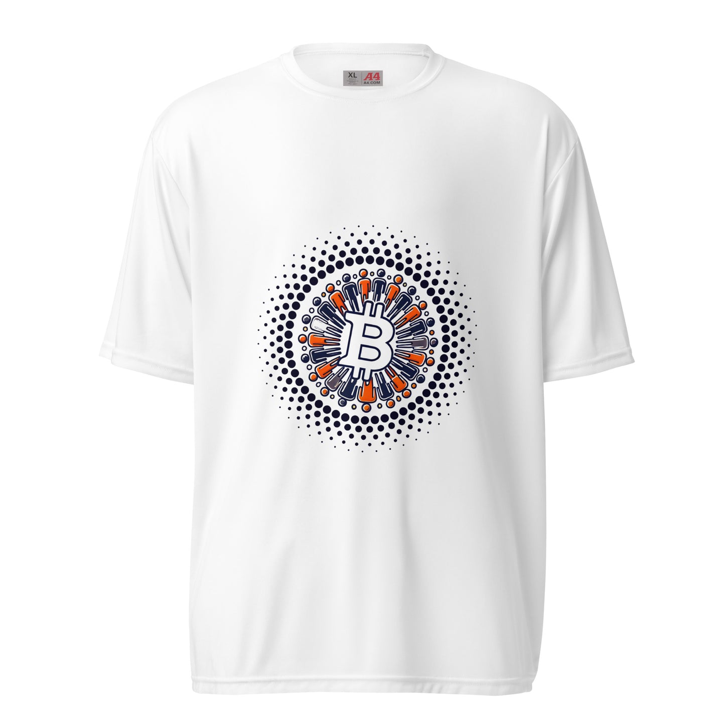 Bitcoin Plebs Unisex Performance Crew Neck T-Shirt – Lightweight, breathable Bitcoin-themed activewear