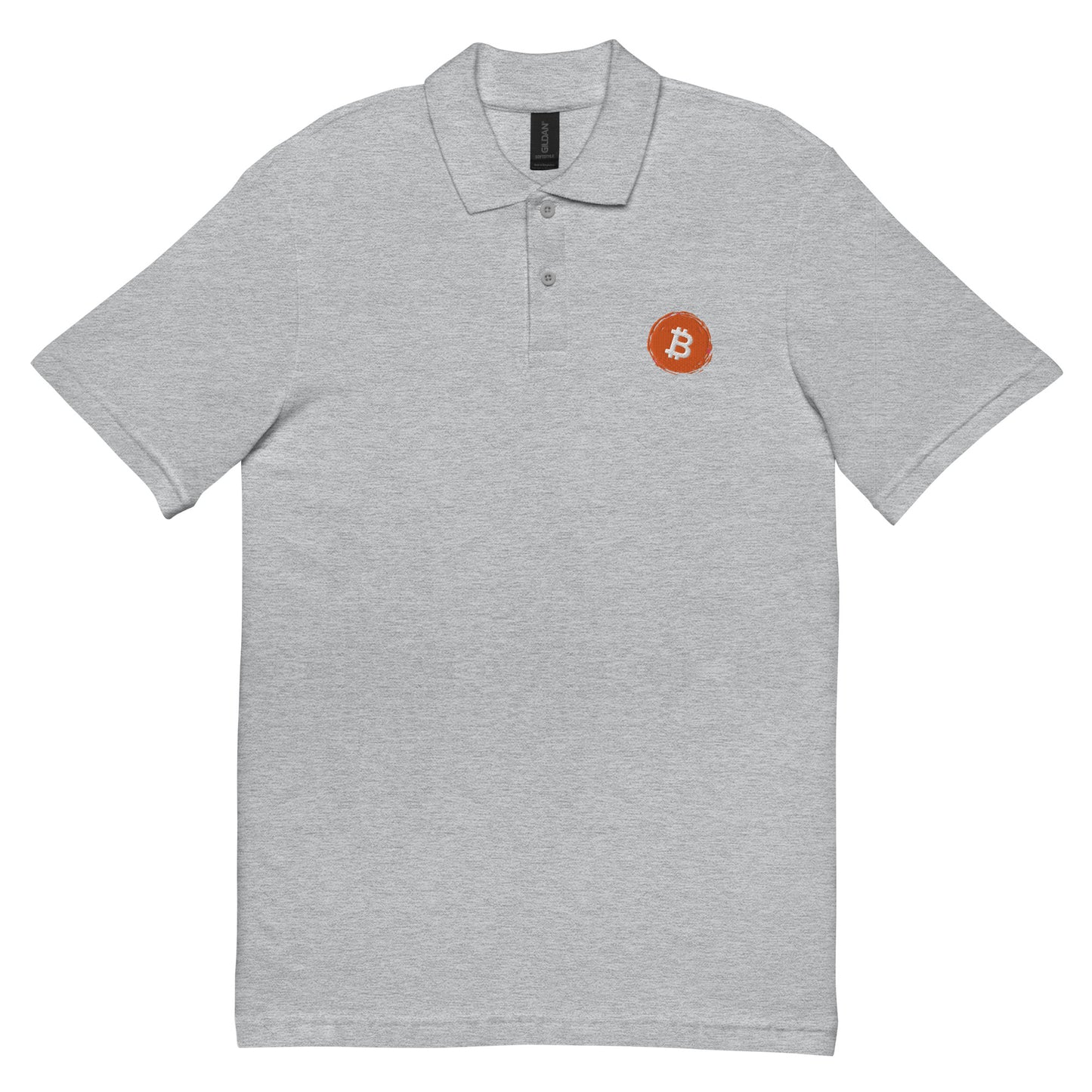 Bitcoin Unisex pique polo shirt