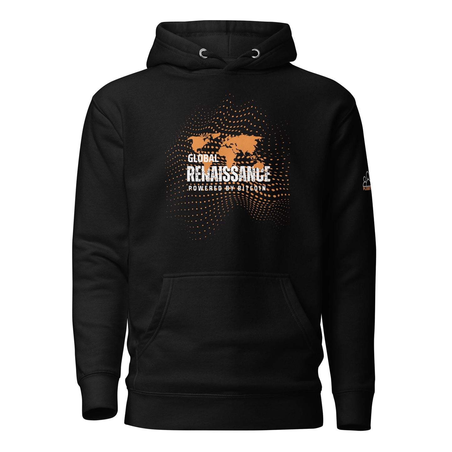 Global Renaissance Unisex Hoodie – Stylish and comfortable hoodie with Bitcoin-themed global design