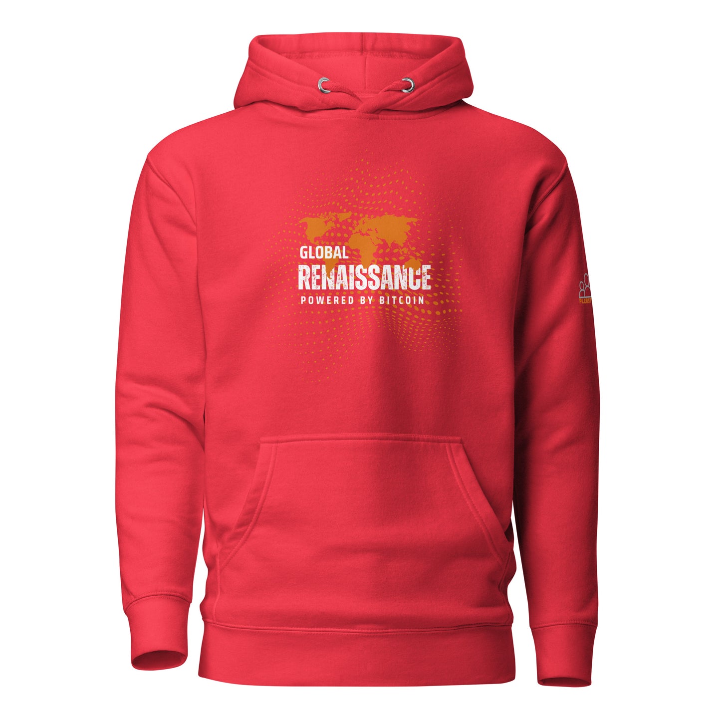 Global Renaissance Unisex Hoodie – Stylish and comfortable hoodie with Bitcoin-themed global design