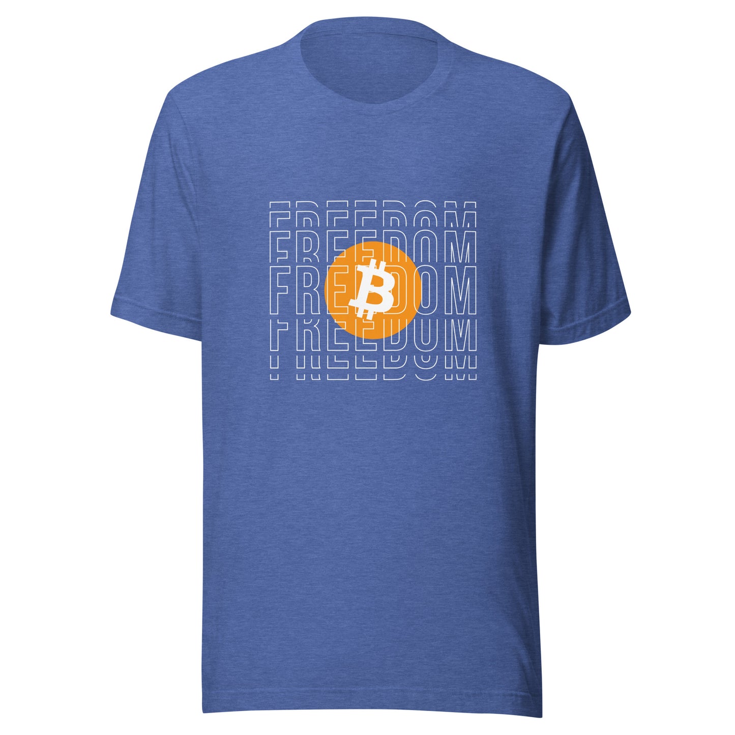 Bitcoin Freedom Unisex T-Shirt – Comfortable t-shirt featuring a Bitcoin freedom-themed design