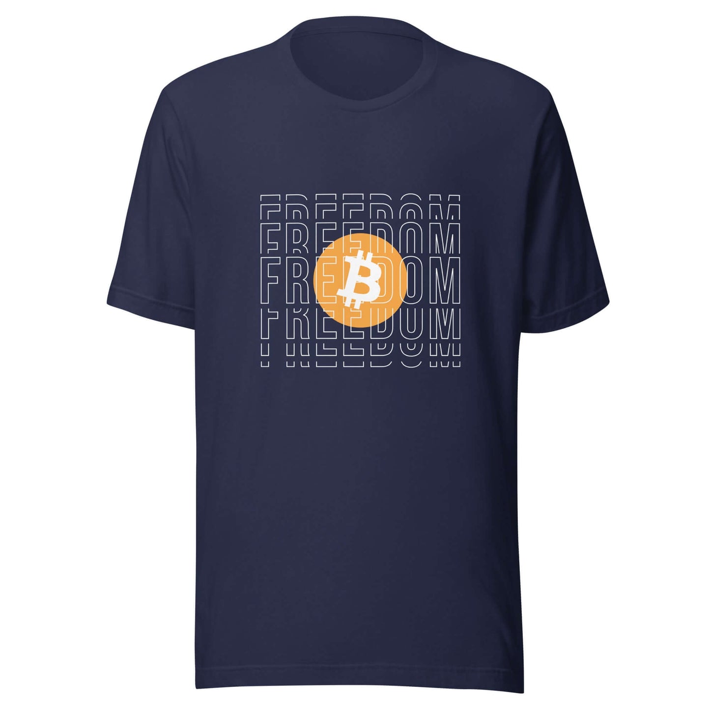 Bitcoin Freedom Unisex T-Shirt – Comfortable t-shirt featuring a Bitcoin freedom-themed design