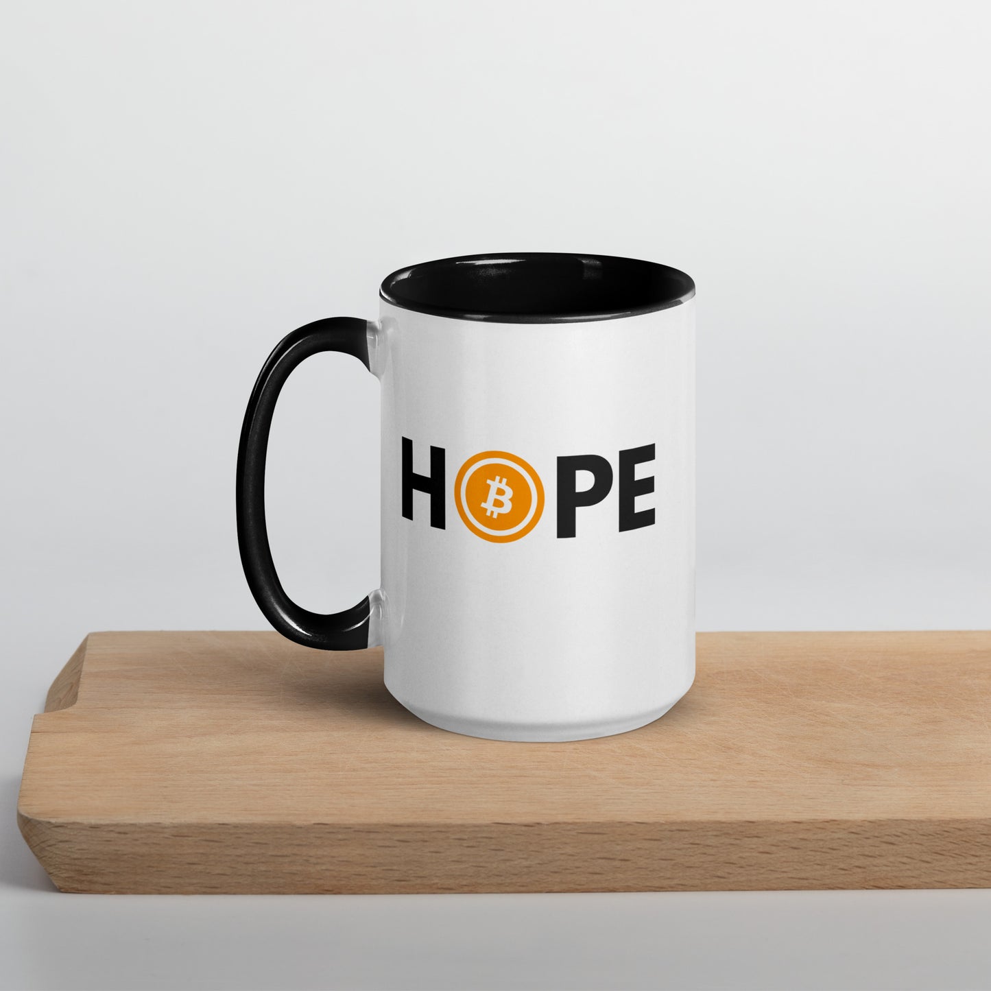 Bitcoin is Hope Mug with Color Inside