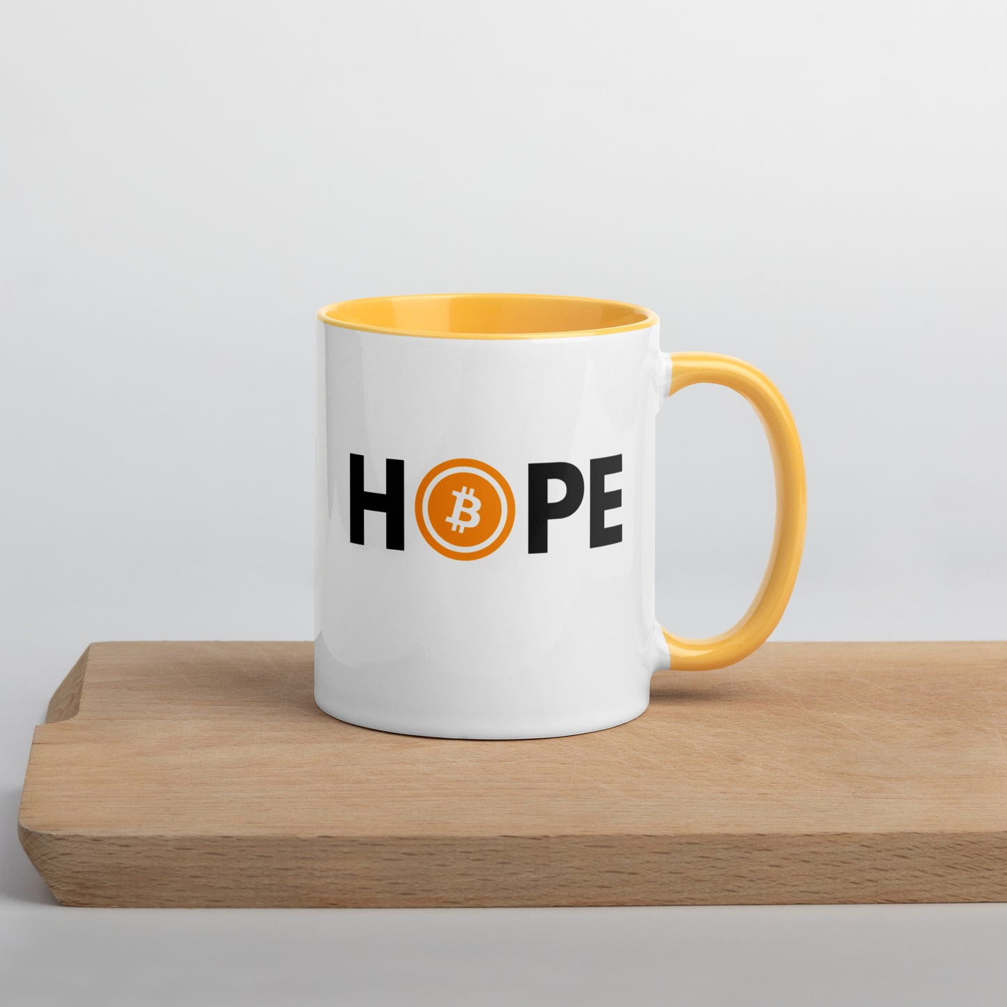 Bitcoin is Hope Mug with Color Inside