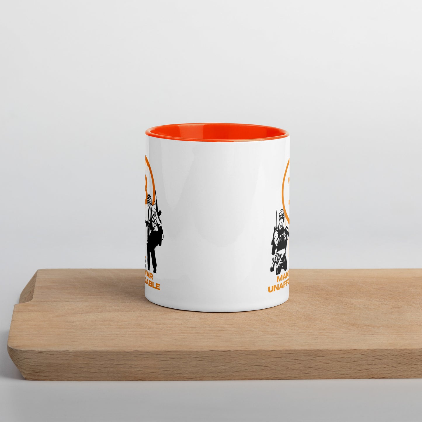 Make War Unaffordable Mug with Color Inside