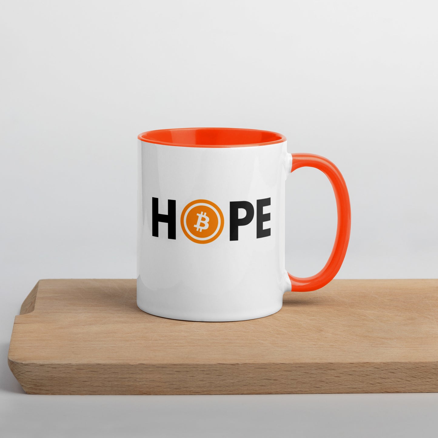 Bitcoin is Hope Mug with Color Inside
