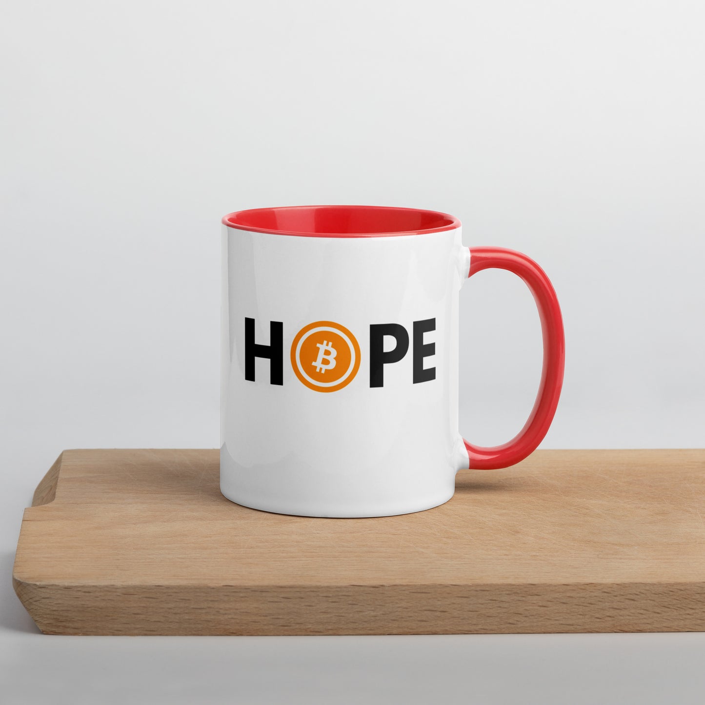 Bitcoin is Hope Mug with Color Inside