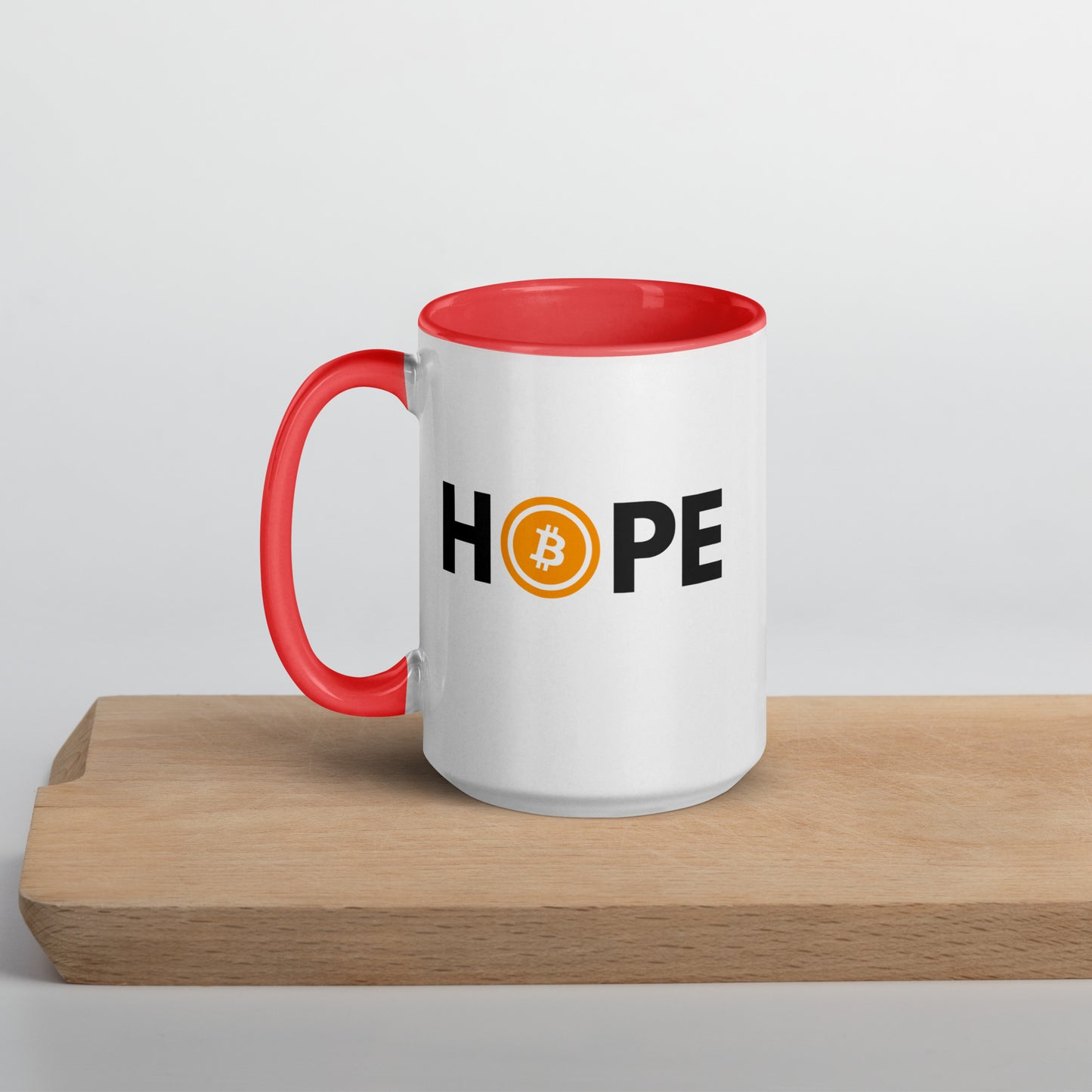 Bitcoin is Hope Mug with Color Inside
