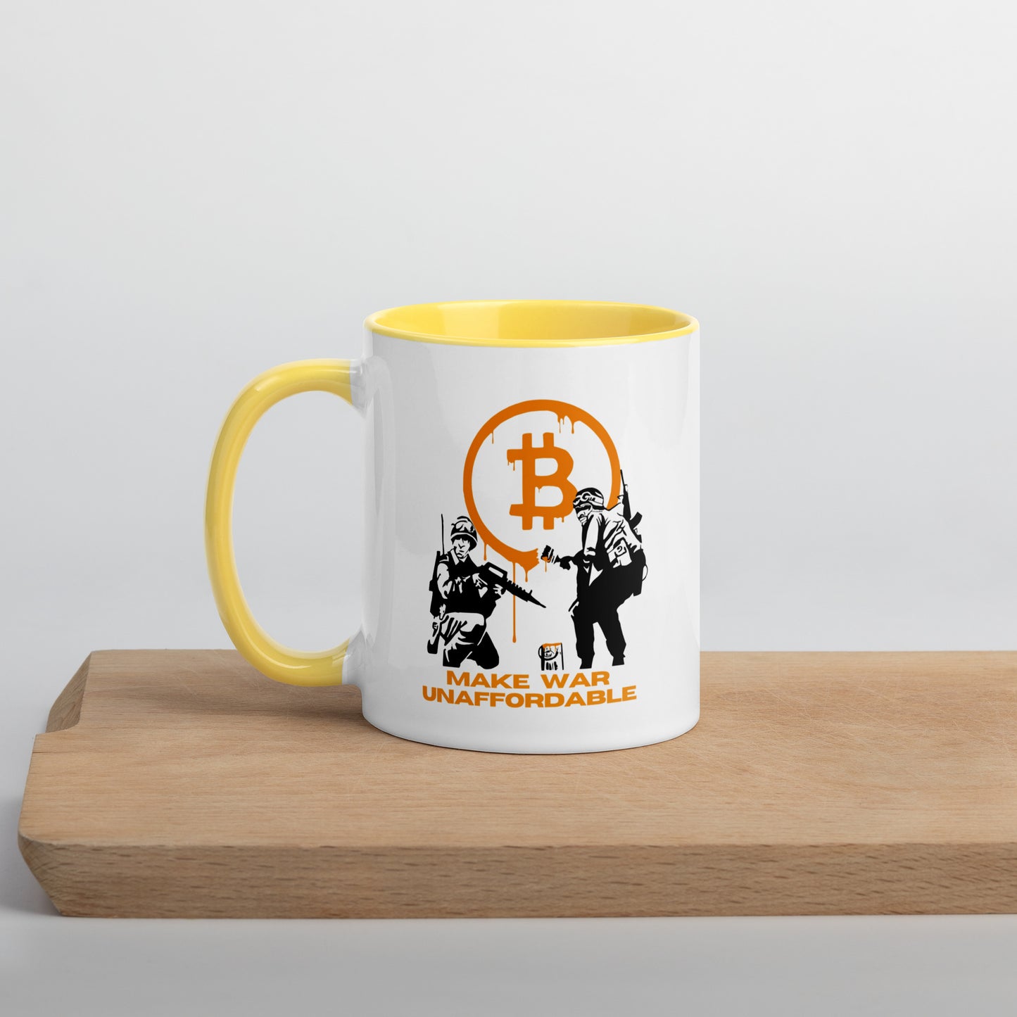 Make War Unaffordable Mug with Color Inside