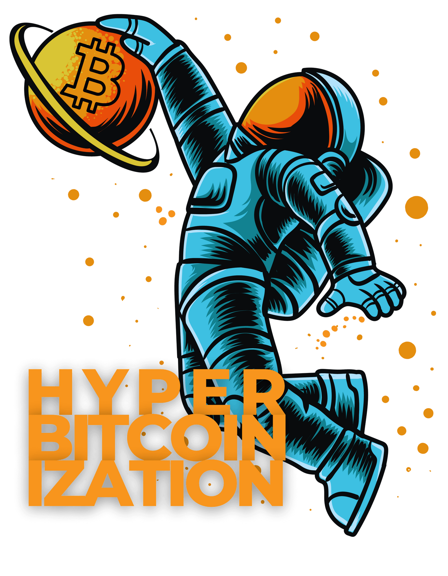 Shop the Hyperbitcoinization collection—Bitcoin-themed apparel and accessories for those ready for a Bitcoin-powered future