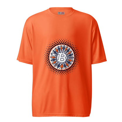 Bitcoin Plebs Unisex Performance Crew Neck T-Shirt – Lightweight, breathable Bitcoin-themed activewear