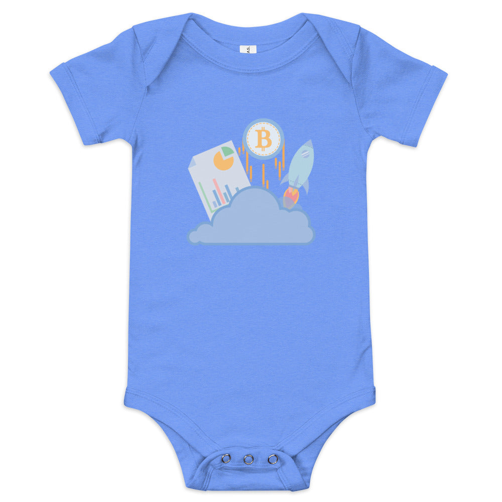 Bitcoin Baby short sleeve one piece