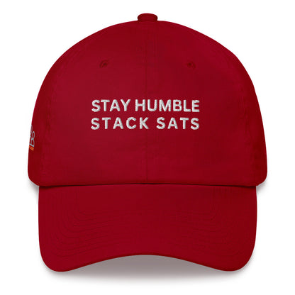 Stay humble stack sats bitcoin Dad hat