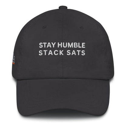 Stay humble stack sats bitcoin Dad hat