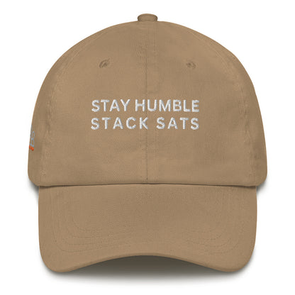 Stay humble stack sats bitcoin Dad hat