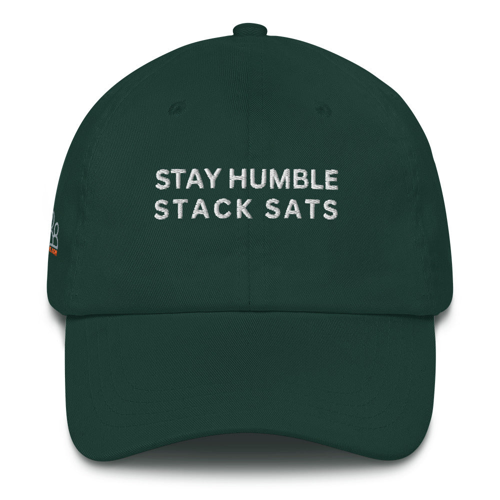 Stay humble stack sats bitcoin Dad hat