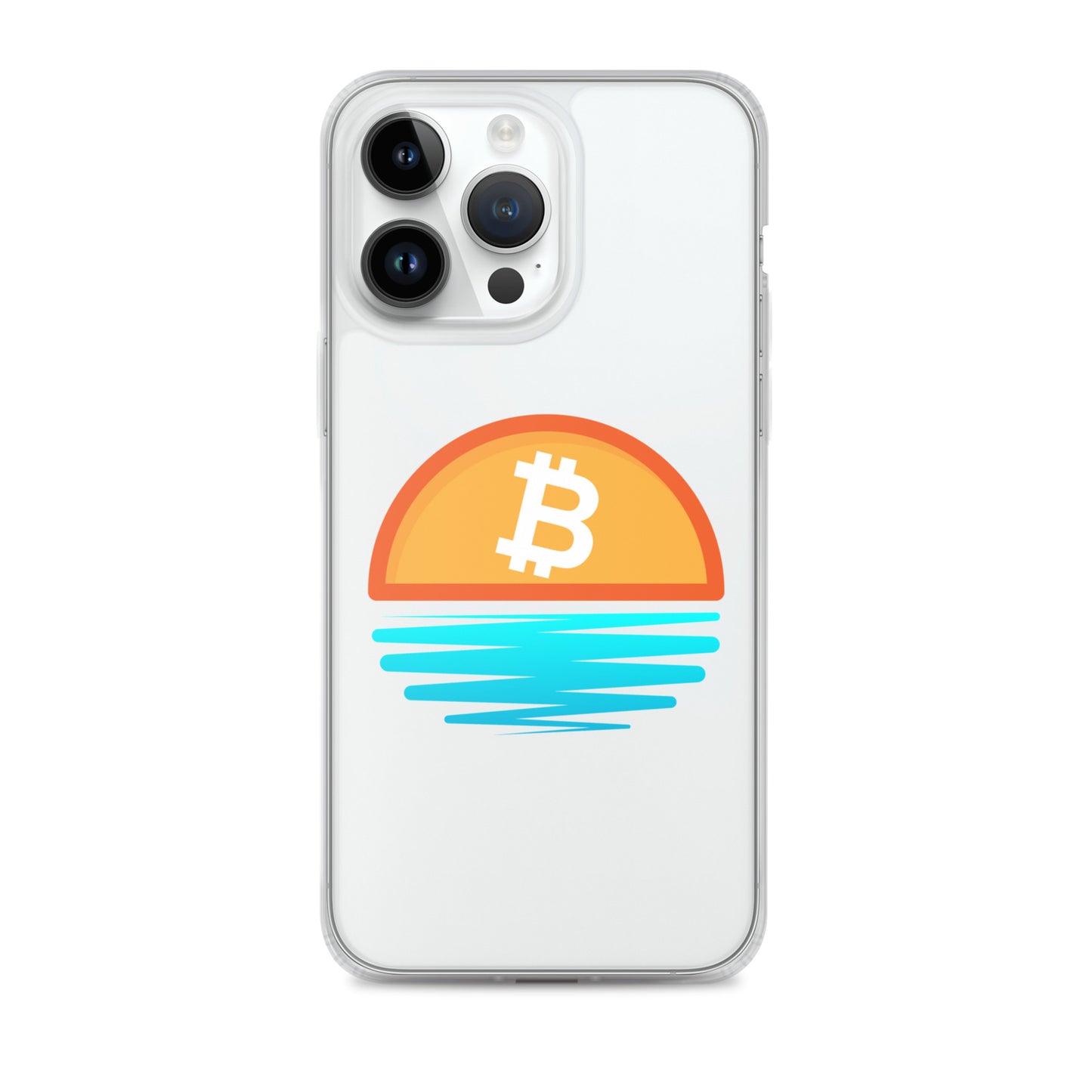 Bitcoin Sunset Clear Case for iPhone®