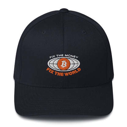 Fix the money fix the worldStructured Twill Cap